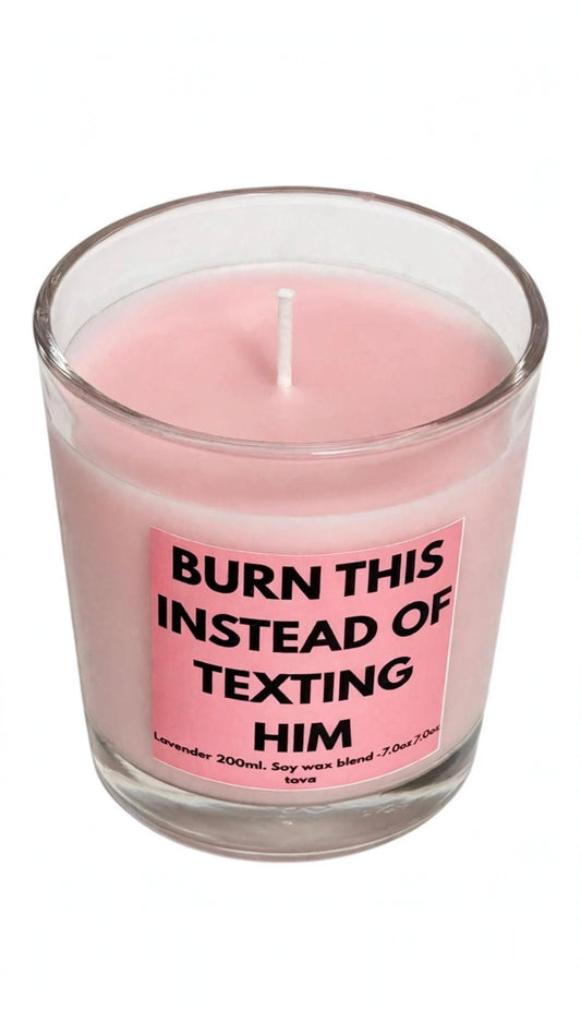 Lavender scented soy wax candle - gift ideas