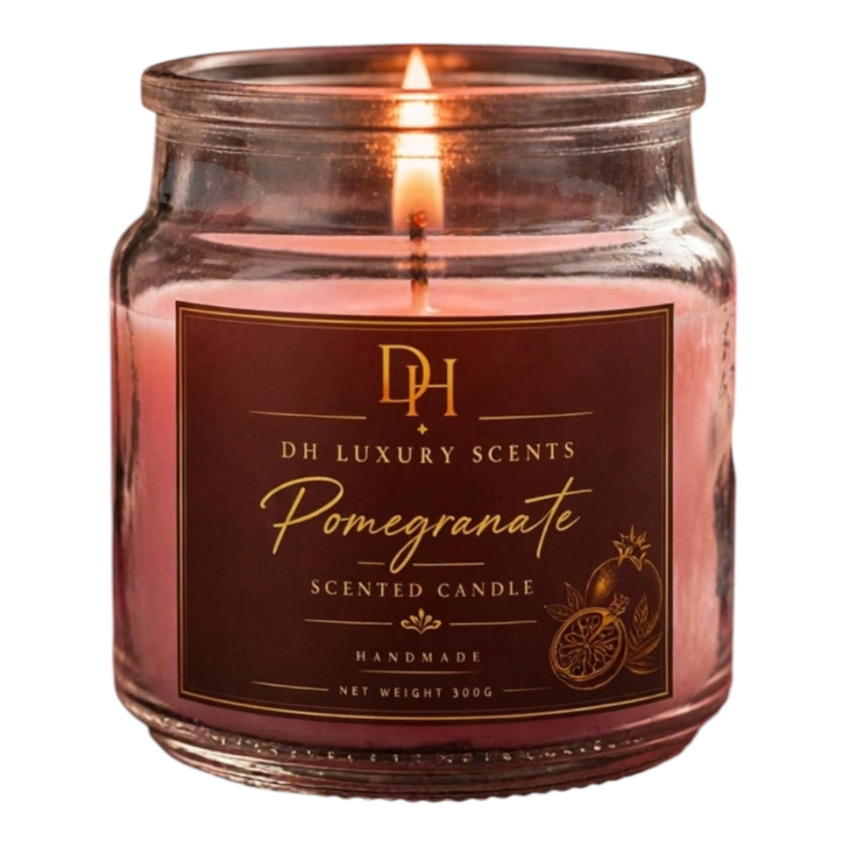 Pomegranate scented candle
