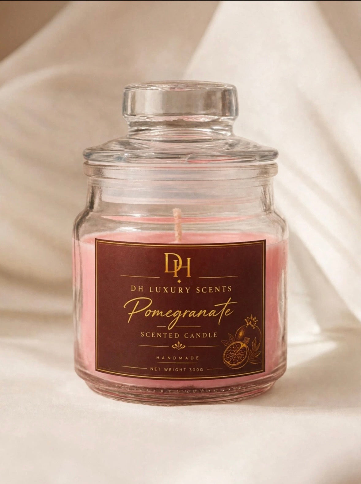 Pomegranate scented candle