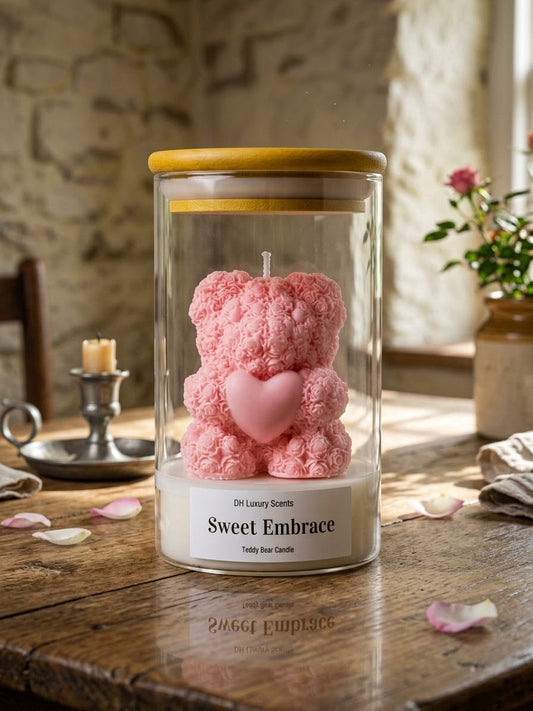 Sweet Embrace - Teddy bear Candle
