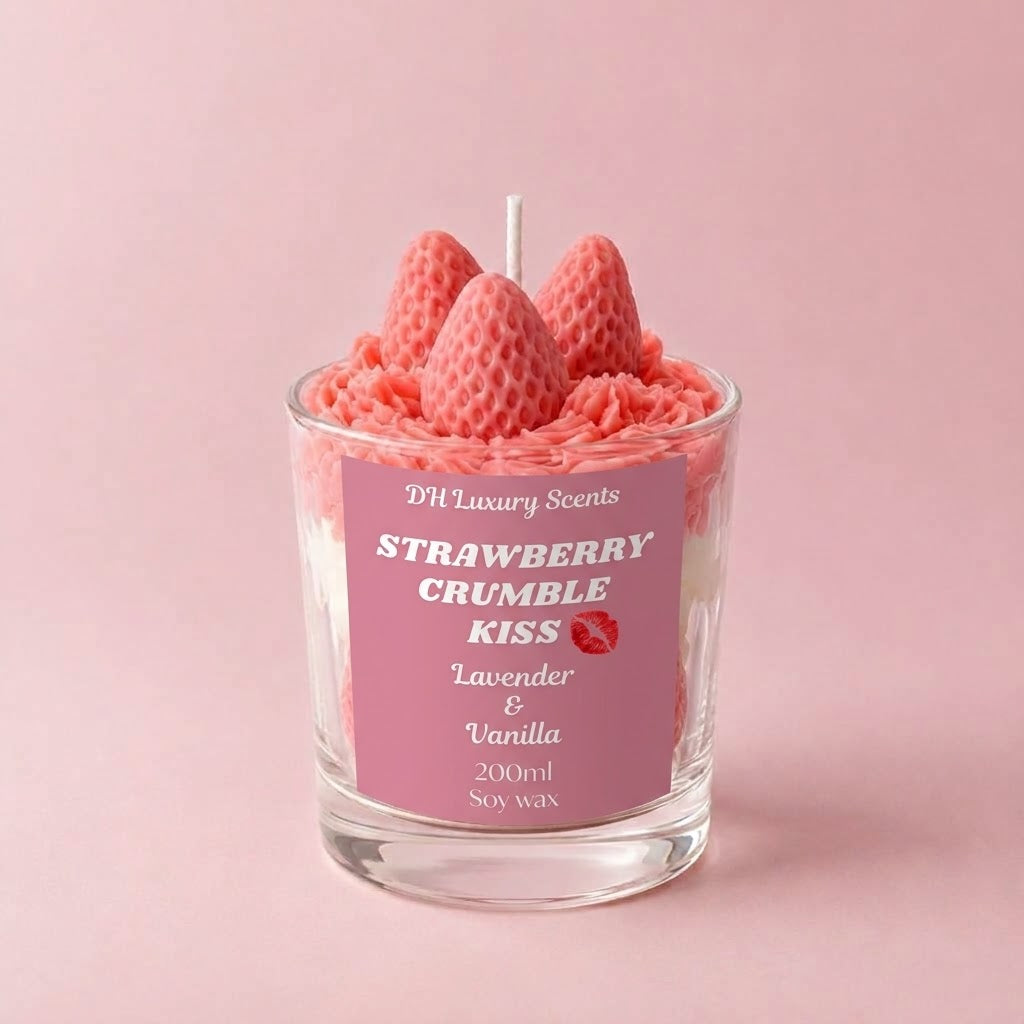 Strawberry Crumble Kiss - Lavender & Sweet Vanilla