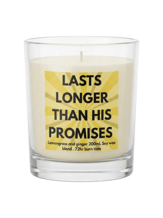 Lemongrass and ginger soy wax candle