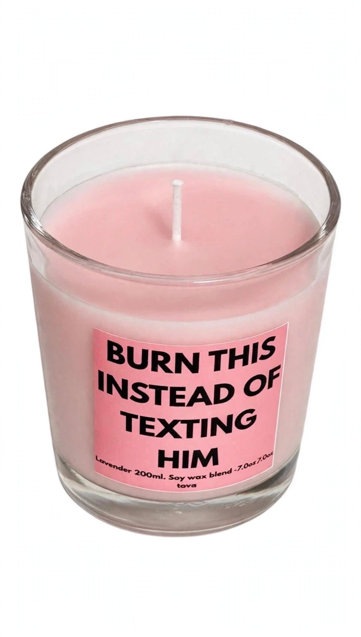 Lavender scented soy wax candle - gift ideas