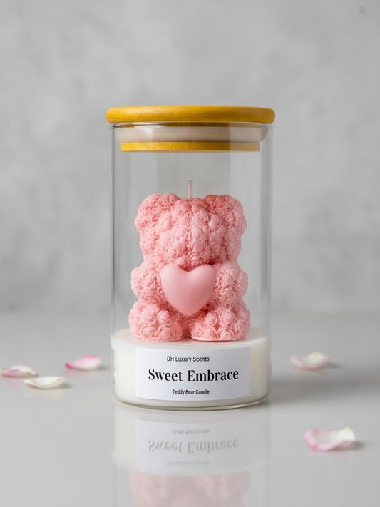 Sweet Embrace - Teddy bear Candle