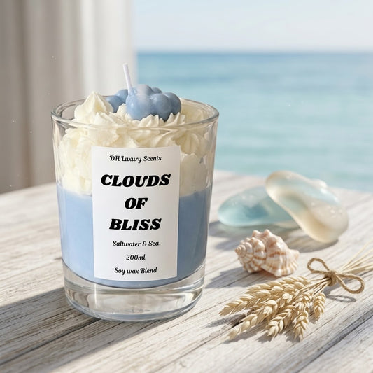 Saltwater and sea scented candle - Clouds of Bliss