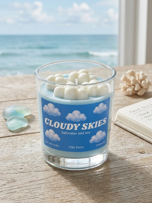 Cloudy Skies - Saltwater & Sea - Scented Candle