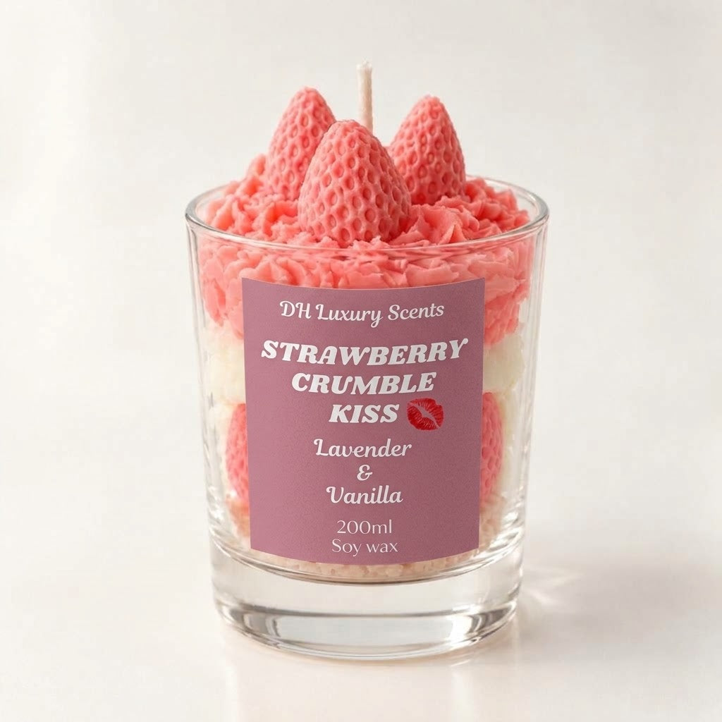 Strawberry Crumble Kiss - Lavender & Sweet Vanilla
