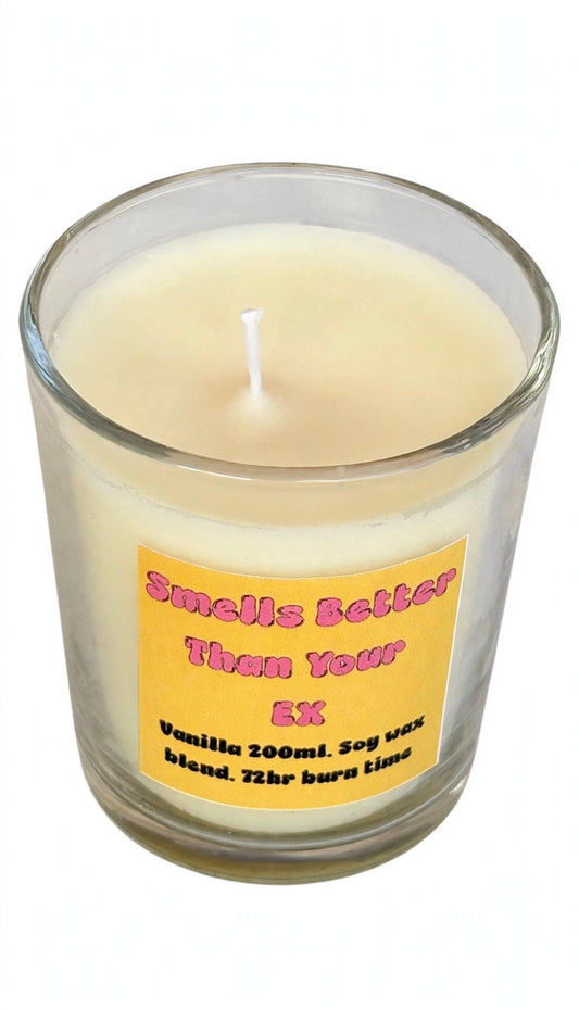 Vanilla scented soy wax candle - gift ideas