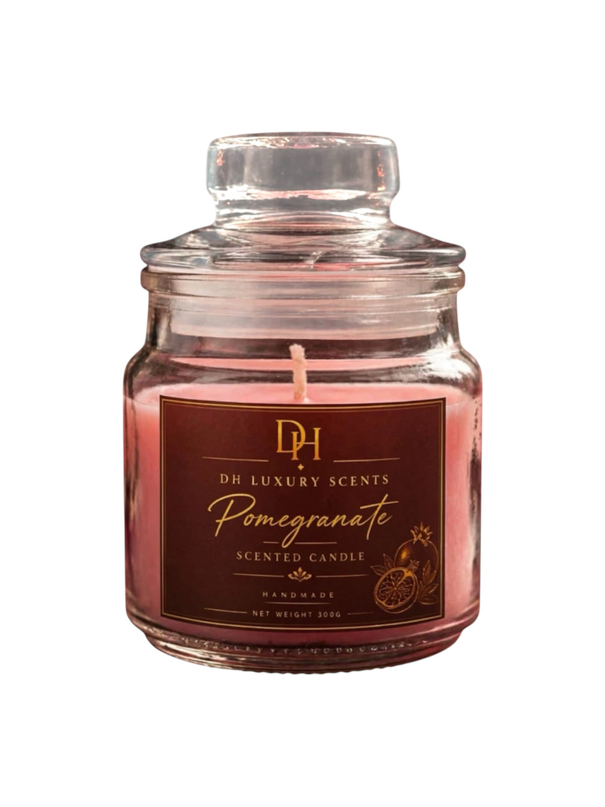 Pomegranate scented candle