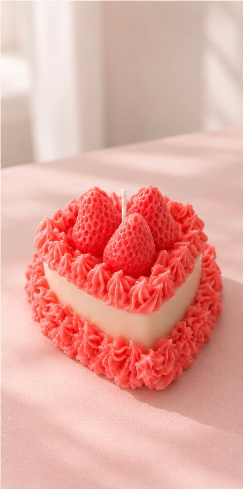 Heart shaped Cake Candle