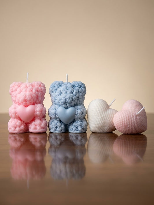 Gift Bundle - Teddy and Heart candles